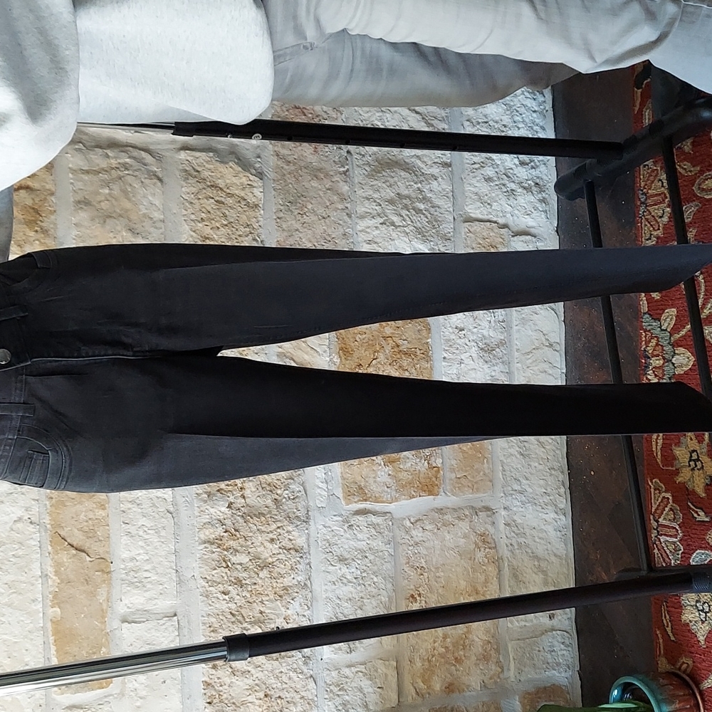 Black bootcut Lee rider jeans, tall